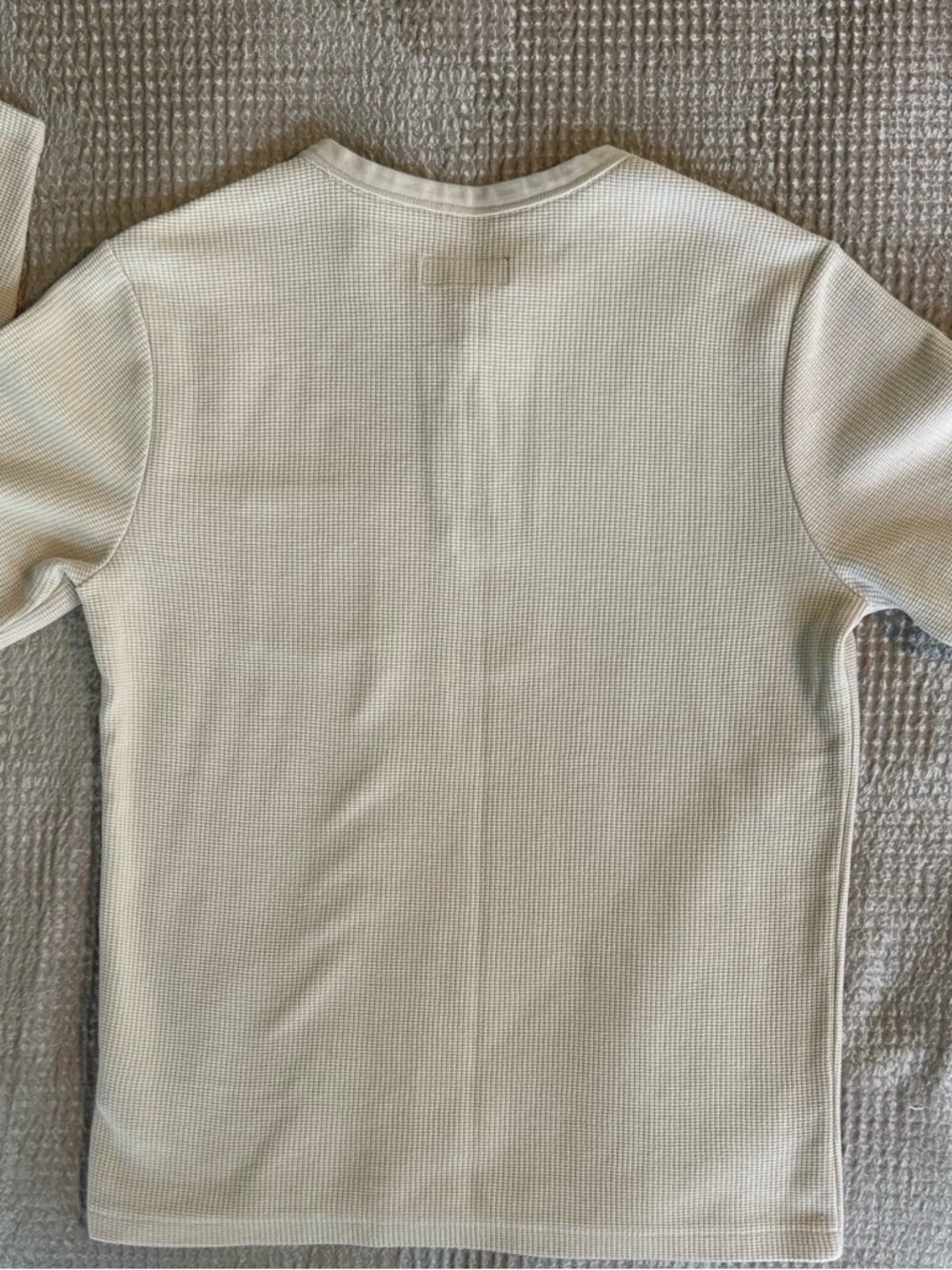 EUC 💥 Roark Men’s Companion Waffle Henley L Cream Thermal Long Sleeve - Picture 10 of 10